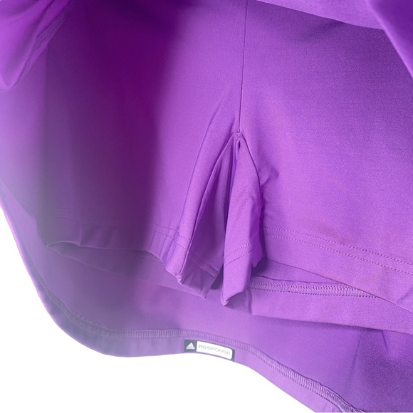 Adidas Response purple white logo side pleats tennis skort size small - Picture 6 of 8